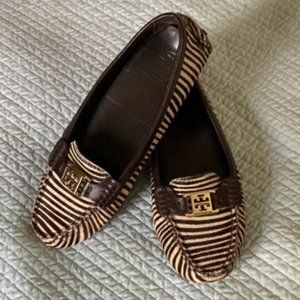 Tory Burch Zebra Stripe Driving Shoes